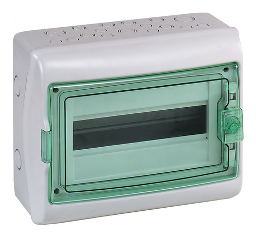 Распределительный шкаф Schneider Electric KAEDRA, 18 мод., IP65, навесной, пластик, зеленая дверь