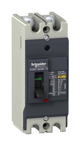 Силовой автомат Schneider Electric Easypact EZC 100, TM-D, 30кА, 2P, 16А