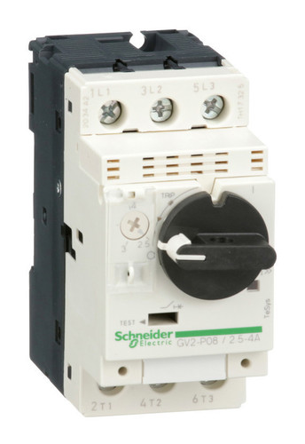Силовой автомат для защиты двигателя Schneider Electric TeSys GV2 4А 3P, термомагнитный расцепитель