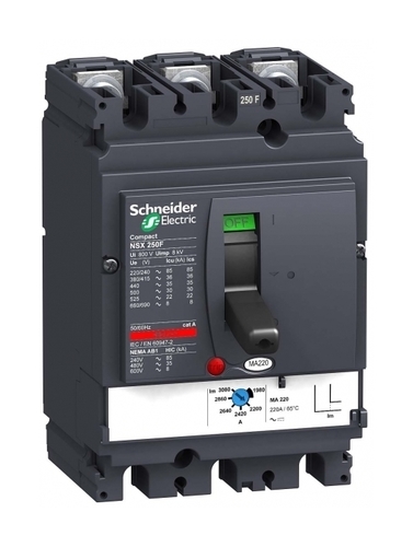 Силовой автомат Schneider Electric Compact NSX 250, MA, 36кА, 3P, 150А