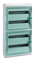 Распределительный шкаф KAEDRA, 72 мод., IP65, навесной, пластик, дверь, с клеммами