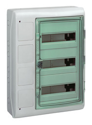 Распределительный шкаф KAEDRA, 36 мод., IP65, навесной, пластик, дверь