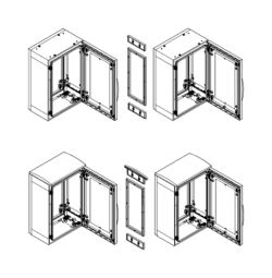 КОМПЛ. ДЛЯ ГОРИЗ.СОЕД. ШКАФОВ PLA7x3