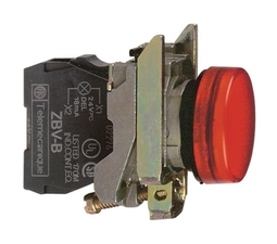 Лампа сигнальная Harmony, 22мм, 24В, AC/DC, Красный